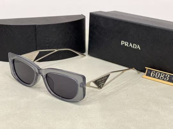 Prada Triangle Logo Cat-Eye Sunglasses