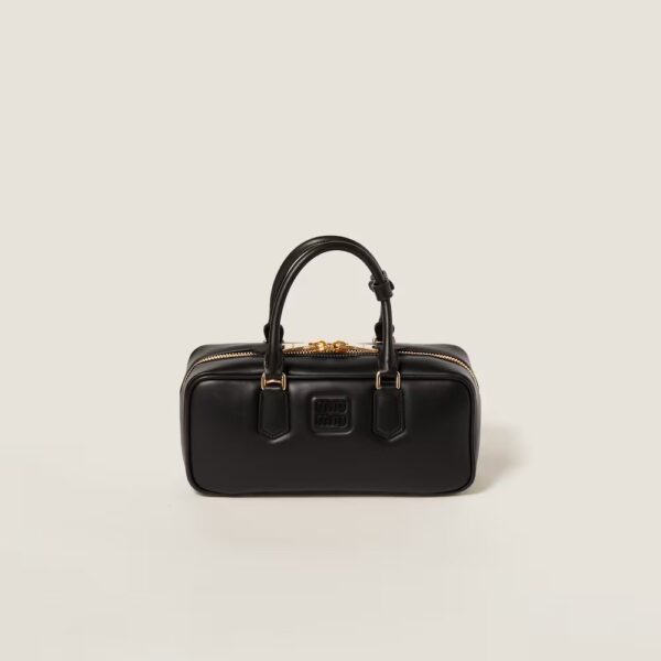 Arcadie Leather  Large Handbag Black Color