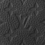 LOUIS VUITTON Keepall 50 Tote Bag, featuring a detachable, adjustable shoulder strap, zipper closure, and ample capacity; embossed leather; men's travel bag; black