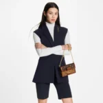 LOUIS VUITTON Dauphine Chain Wallet, Monogram Chain, Coated Canvas with Leather Trim, Dauphine Handbag, Medium, Women's, Brown