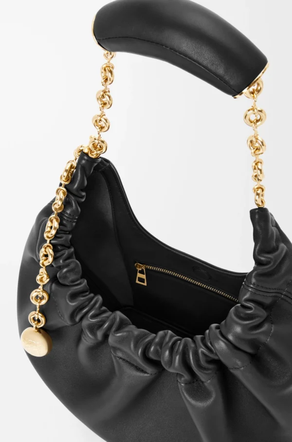 Small Squeeze bag in mellow nappa lambskin Black