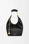 Small Squeeze bag in mellow nappa lambskin Black