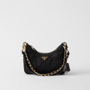 Prada Re-Edition 1995 Chaîne Re-Nylon Mini Handbag black