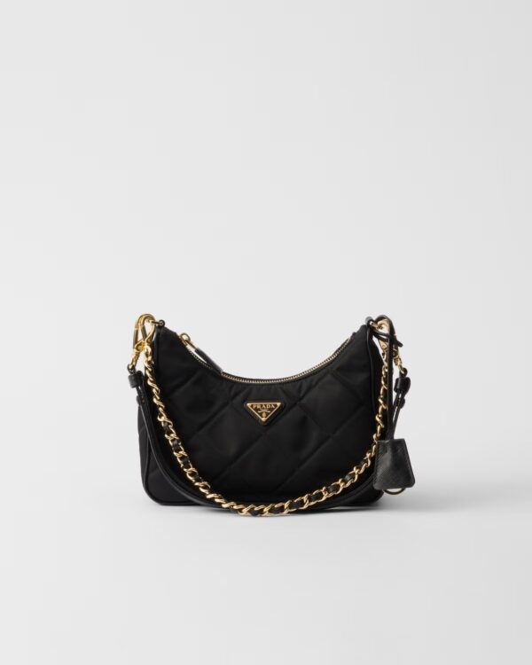 Prada Re-Edition 1995 Chaîne Re-Nylon Mini Handbag black