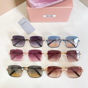 Miu Miu Square Gradient Sunglasses