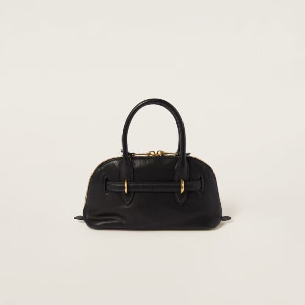 Aventure Nappa Leather Handbag Black Small