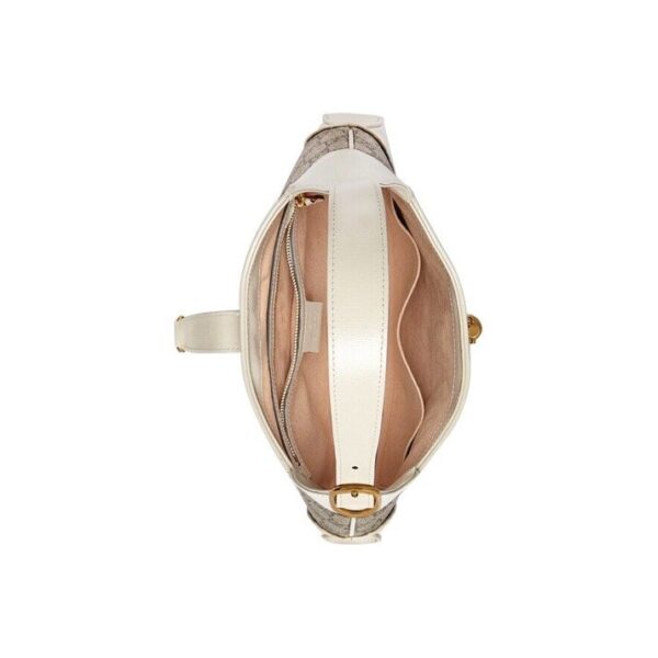 JACKIE 1961  SMALL SHOULDER BAG  white and tan two-tone