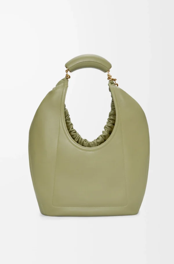 Medium Squeeze bag in mellow nappa lambskin Eucalyptus Green