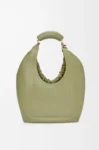Medium Squeeze bag in mellow nappa lambskin Eucalyptus Green