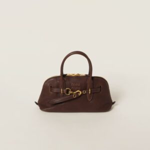 Aventure Nappa Large Leather Handbag Shrubby Oak Color