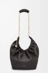Medium Squeeze bag in mellow nappa lambskin Black