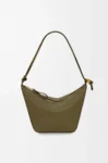 Mini Hammock hobo in classic calfskin Dark Khaki Green
