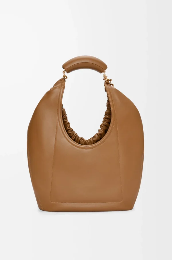 Medium Squeeze bag in mellow nappa lambskin Oak