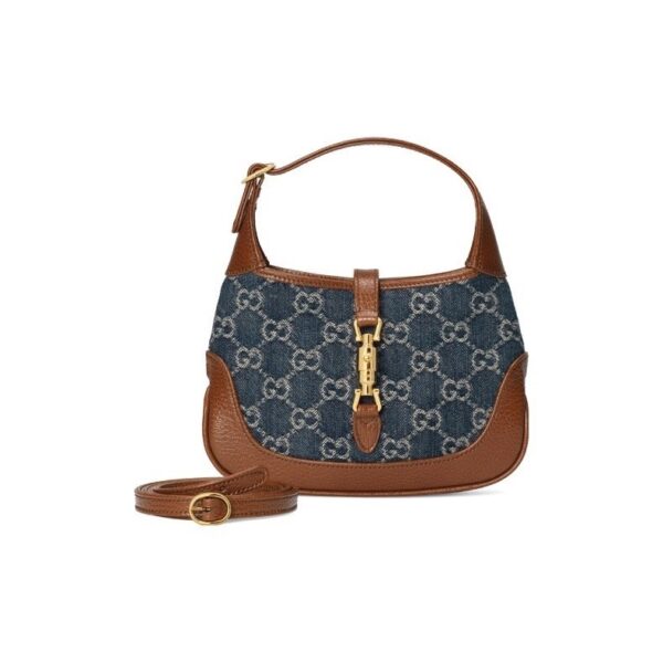 JACKIE 1961  MINI SHOULDER BAG gray-blue color blocking