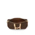 LOUIS VUITTON Keepall 45 Classic Monogram Print Monogram Canvas with Leather Trim Travel Bag  Brown