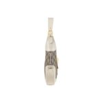 JACKIE 1961  SMALL SHOULDER BAG  white and tan two-tone