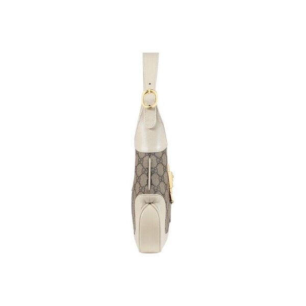 JACKIE 1961  SMALL SHOULDER BAG  white and tan two-tone