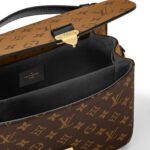 LOUIS VUITTON Pochette Metis Two-Tone Monogram Messenger Bag, Coated Canvas with Leather Trim, Women's, Patterned