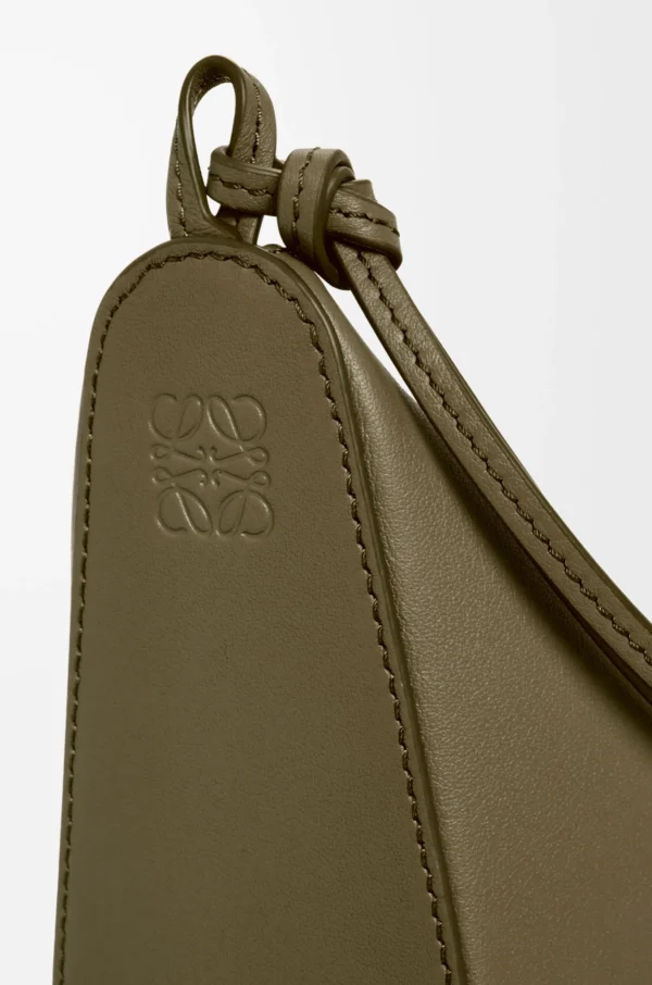 Mini Hammock hobo in classic calfskin Dark Khaki Green
