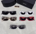 Prada Triangle Logo Cat-Eye Sunglasses