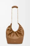 Medium Squeeze bag in mellow nappa lambskin Oak