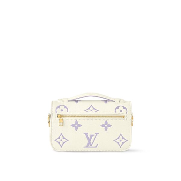 LOUIS VUITTON Pochette Metis EW  Small Messenger Bag for Women in Latte White and Light Purple