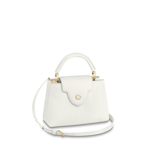 LOUIS VUITTON Capucines BB  Capucines Detachable  Shoulder Bag & Crossbody Bag for Women, White