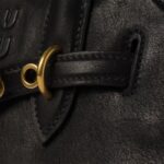 Aventure Nappa Leather Handbag Black Small