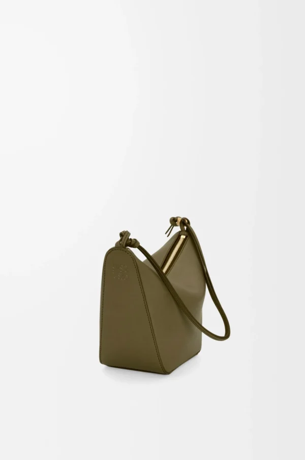 Mini Hammock hobo in classic calfskin Dark Khaki Green