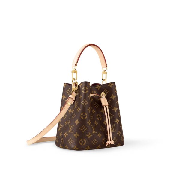 LOUIS VUITTON NÉONOÉ BB Monogram-Printed Grained Calfskin Women's Medium Bucket Bag