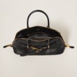Aventure Nappa Large Leather Handbag Black
