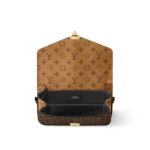 LOUIS VUITTON Pochette Metis Two-Tone Monogram Messenger Bag, Coated Canvas with Leather Trim, Women's, Patterned