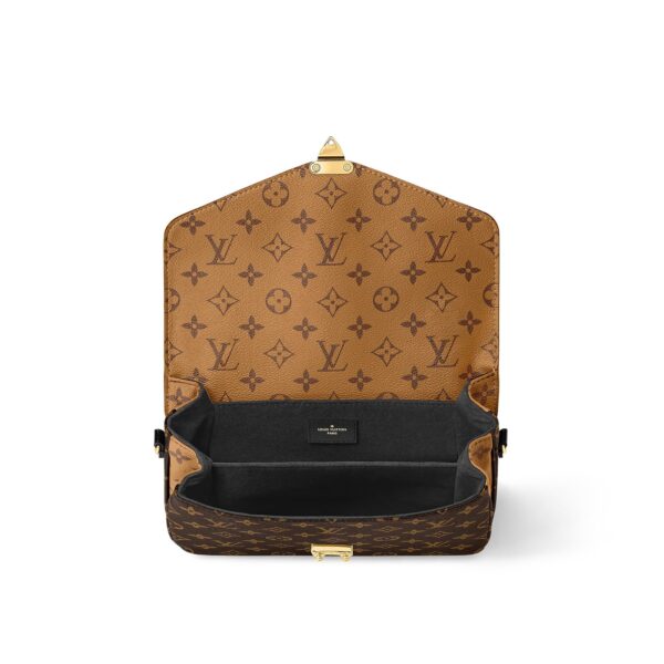 LOUIS VUITTON Pochette Metis Two-Tone Monogram Messenger Bag, Coated Canvas with Leather Trim, Women's, Patterned