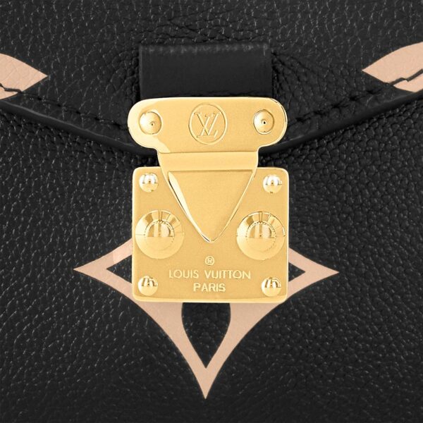LOUIS VUITTON Pochette Metis Gold Hardware Letter Logo Cowhide Postman Bag Handbag Shoulder Bag Crossbody Bag Regular Women's Black Pinduobeige