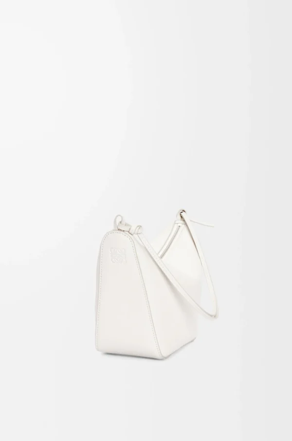 Mini Hammock hobo in classic calfskin Soft White