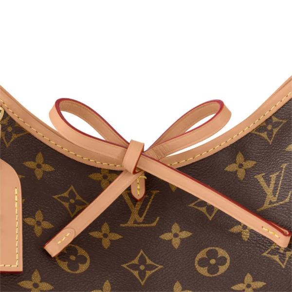 LOUIS VUITTON Carryall PM Classic Monogram All-Over Print Shopping Bag  Convertible Handbag, Shoulder Bag, Tote Bag, Small, Women's, Brown