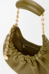 Small Squeeze bag in mellow nappa lambskin Olive