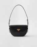 Prada Arqué flip leather shoulder bag