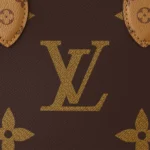 LOUIS VUITTON ONTHEGO PM Classic Monogram Canvas Coated Handbag/Shoulder Bag, Mini, Women's, Brown and Caramel