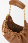 Small Squeeze bag in mellow nappa lambskin Oak