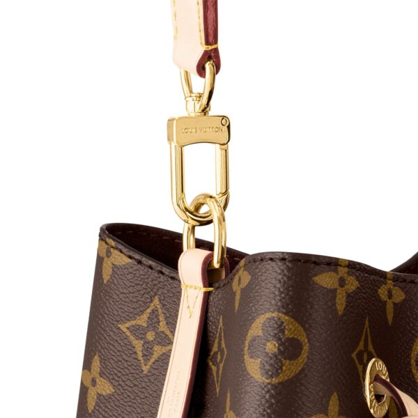 LOUIS VUITTON NÉONOÉ BB Monogram-Printed Grained Calfskin Women's Medium Bucket Bag
