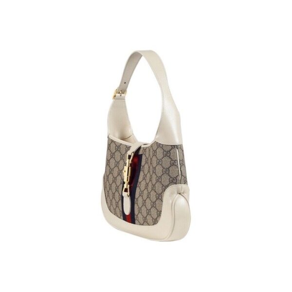 JACKIE 1961  SMALL SHOULDER BAG  white and tan two-tone