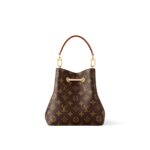 LOUIS VUITTON NÉONOÉ BB Monogram-Printed Grained Calfskin Women's Medium Bucket Bag