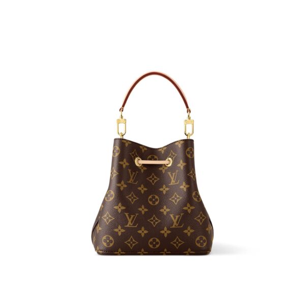 LOUIS VUITTON NÉONOÉ BB Monogram-Printed Grained Calfskin Women's Medium Bucket Bag