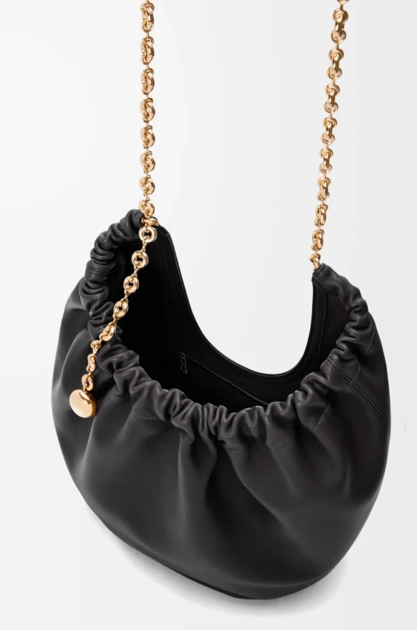 Medium Squeeze bag in mellow nappa lambskin Black