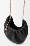 Medium Squeeze bag in mellow nappa lambskin Black