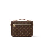 LOUIS VUITTON Pochette Metis Compact Commuter Shoulder Bag, Coated Canvas with Leather Trim, Women's, Brown