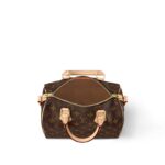 LOUIS VUITTON Speedy 25 Detachable and Adjustable Shoulder Strap Monogram-Printed Canvas Crossbody Handbag for Women, Brown
