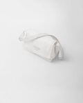 Small-filled Re-Nylon shoulder bag white black