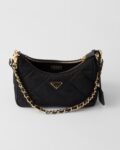 Prada Re-Edition 1995 Chaîne Re-Nylon Mini Handbag black